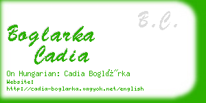 boglarka cadia business card